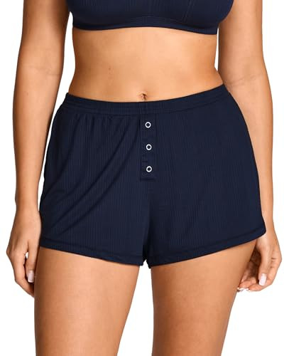 Women's Natrelax Pajamas Shorts Modal Relaxed Fit Sleep Lounge Summer Ribbed Casual Cozy Sleepwea... | Amazon (US)