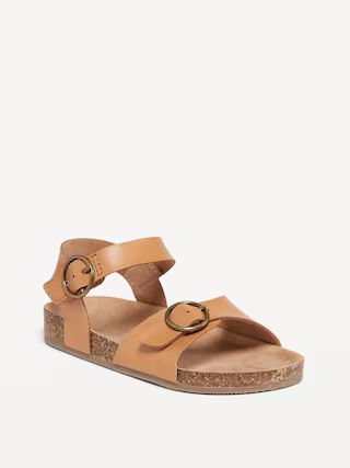 Faux-Leather Buckled Strap Sandals for Toddler Girls | Old Navy (US)
