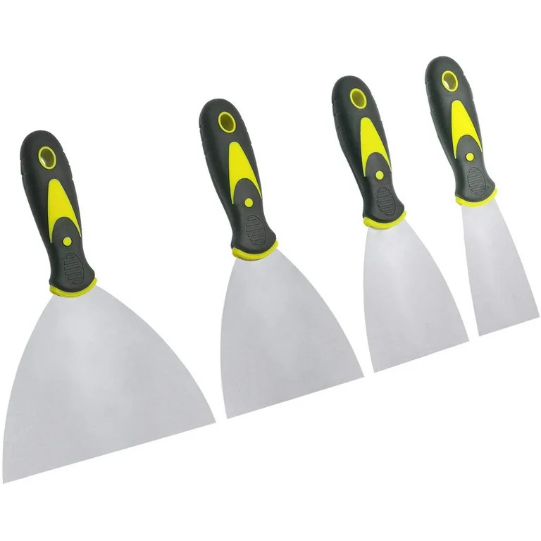 Putty Knife Set, 4 PCS (2,3,4,6 inch) Spackle Putty Knives, Metal Scrapers, Putty Scrapers for Dr... | Walmart (US)