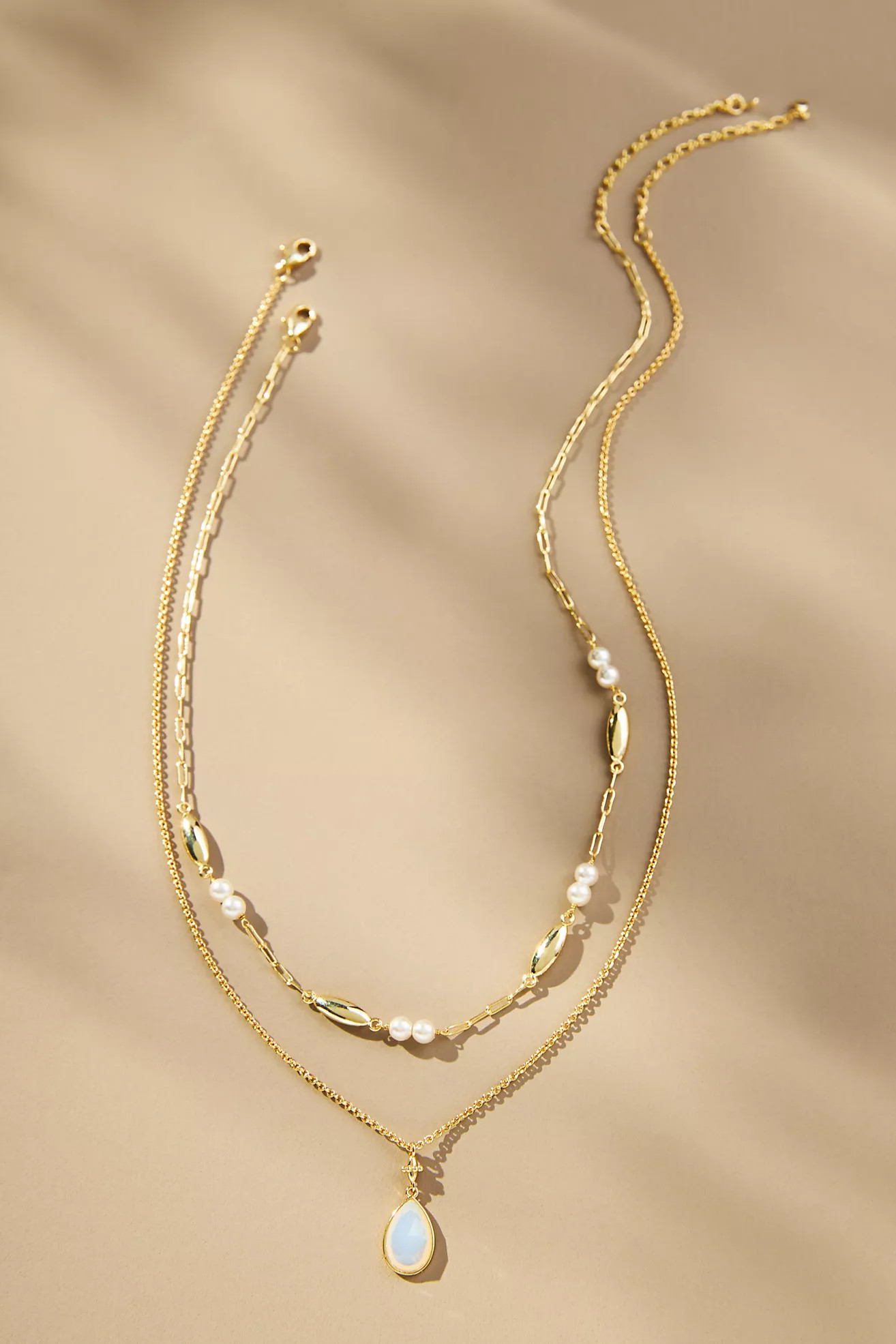 Stone Pendant Necklaces, Set of 2 | Anthropologie (US)