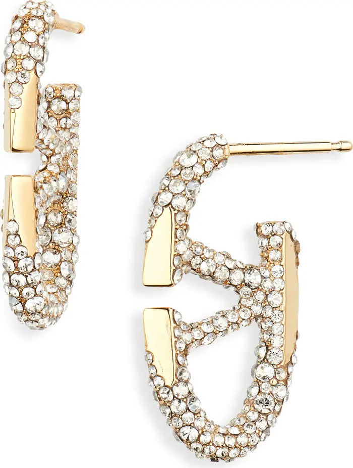 Valentino Garavani VLOGO Bold Edition Hoop Earrings | Nordstrom | Nordstrom