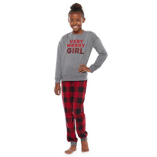North Pole Trading Co. Very Merry Girls 2-pc. Christmas Pajama Set | JCPenney