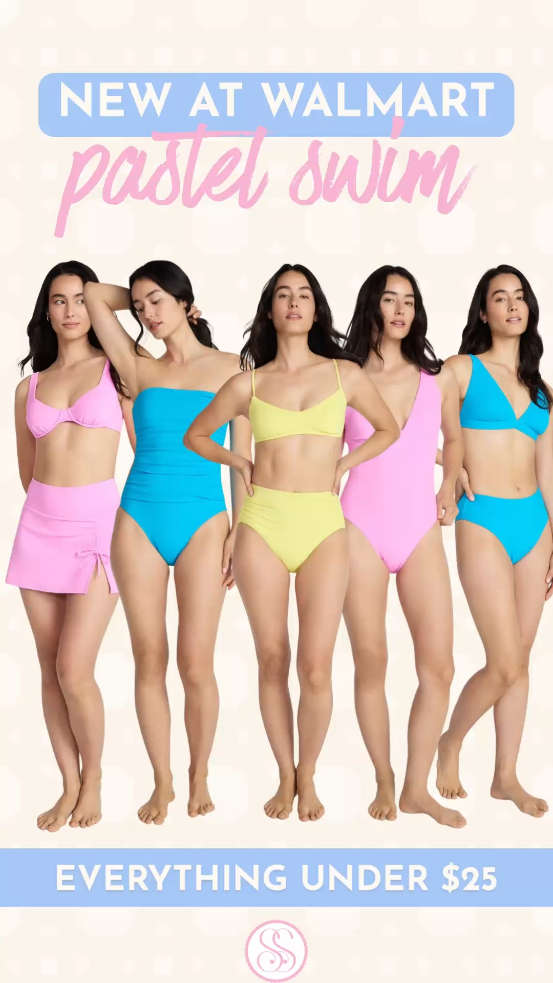 walmart swimwear women | pastel swimsuits women | affordable bikinis and one piece swimsuits | mix and match swimwear | bathing suits under $25 | high waisted bikini sets women | one piece swimsuit women flattering | walmart fashion finds

This pastel swim collection is one of those drops you build your entire summer around.

Soft pink. Aqua. Sunshine yellow. Clean, saturated pastels that instantly make your swim drawer feel pulled together.

Every piece is sold separately so you can actually get the fit right.
Different tops. Different bottoms. Multiple silhouettes. You can mix and match for your body instead of settling for a set that only halfway works.

Bikinis and one pieces.
High waisted bottoms. Classic cuts. Simple, flattering shapes that you will reach for all season.

Nylon and spandex with UV protection so it feels smooth, holds its shape, and is made for long days in the sun.

And every single piece is under $25.

This works for:
• beach vacation outfits
• pool days
• spring break and summer travel
• everyday swim you can mix and match

If you are looking for swimwear that is affordable, flattering, and easy to build outfits from, this is the one to open.

⸻

walmart swimwear women, pastel swimsuits women, bikinis women affordable, one piece swimsuit women flattering, mix and match swimwear women, bathing suits under $25, high waisted bikini sets women, modest bikini bottoms women, supportive bikini tops women, affordable swimwear women, beach vacation outfits women, spring break swimsuits women, summer outfits women beach, pool day outfits women, colorful swimsuits women, flattering swimwear women, walmart bathing suits women, walmart fashion finds, budget friendly swimwear women

#LTKFindsUnder50 #Swimwear #WalmartFinds #SummerStyle #BeachOutfits #WalmartStyle #WomensSwim

#LTKSeasonal #LTKTravel #LTKSwim