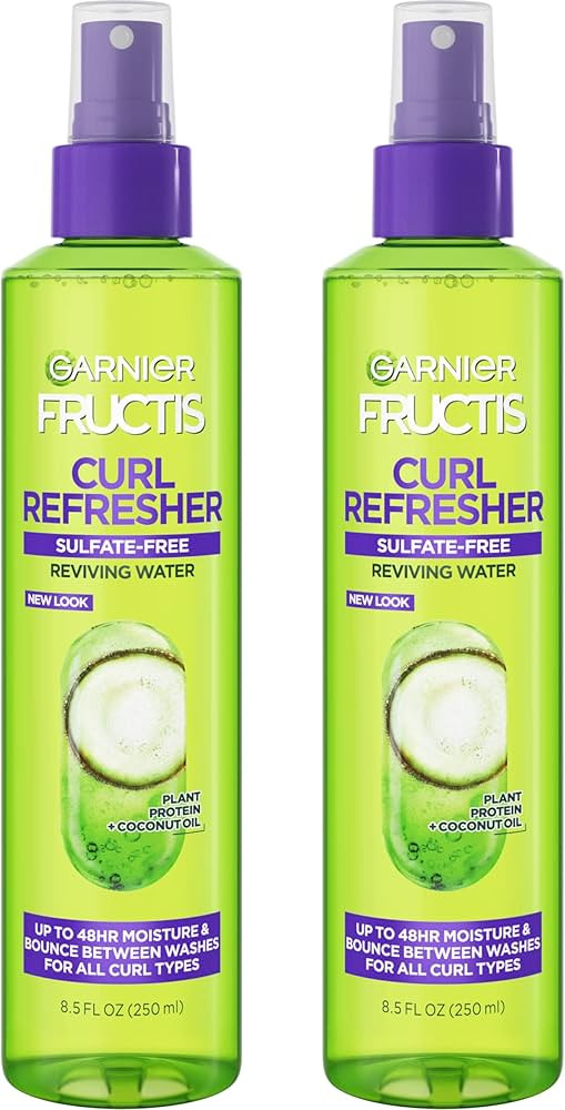 Garnier Fructis Curl Refresher Reviving Water Spray, Sulfate Free, 8.5 Fl Oz, 2 Count (Packaging ... | Amazon (US)