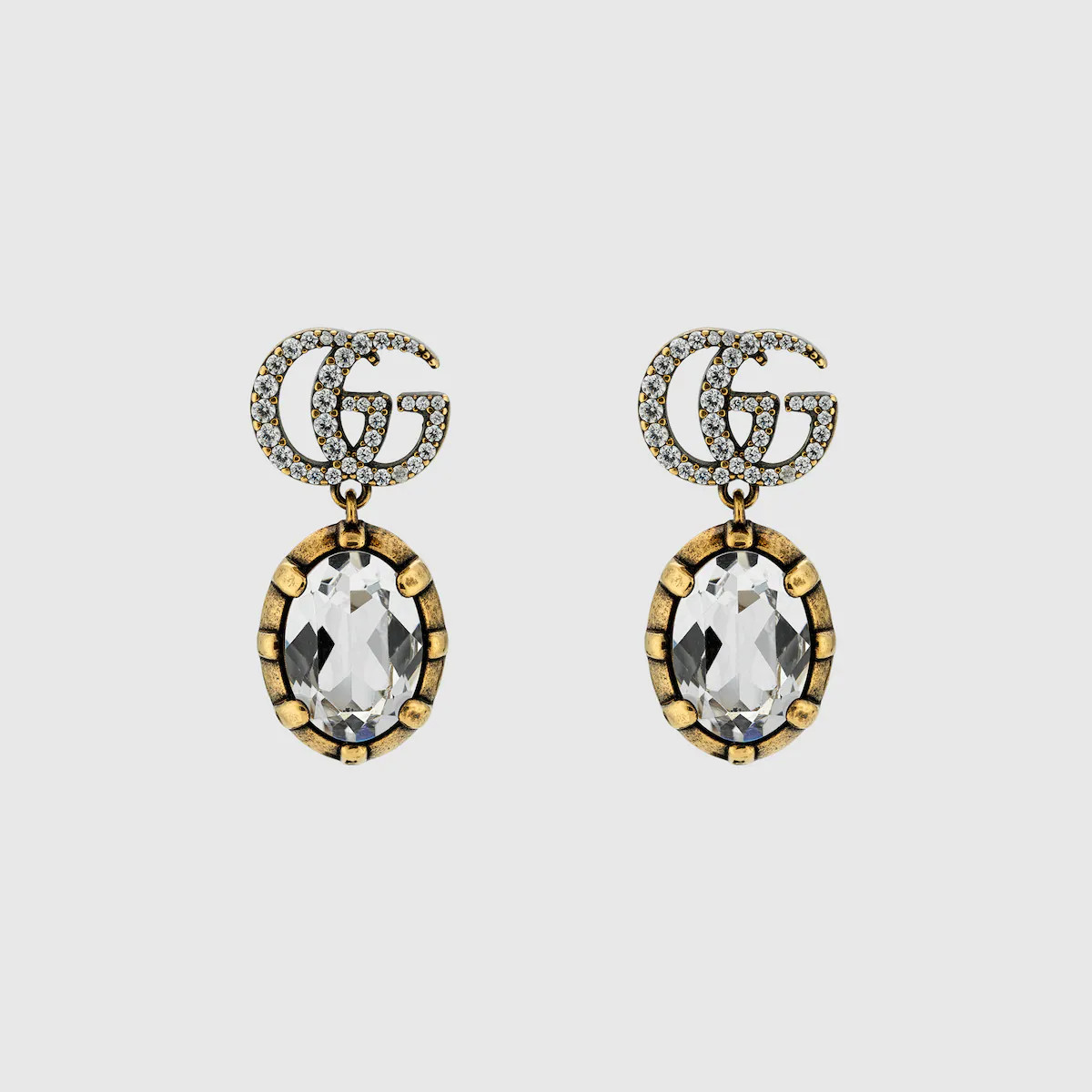 Gucci - GG Marmont crystal earrings | Gucci (US)