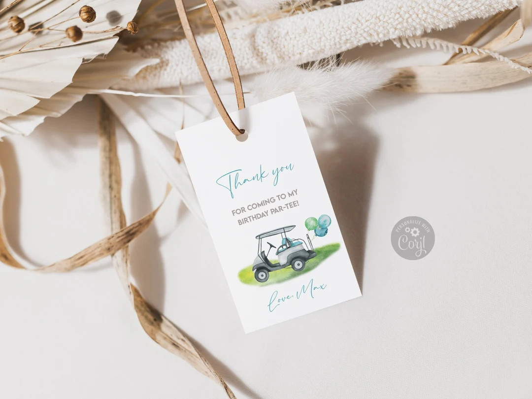 Editable Golf Favor Tags Golf Thank You Par-tee Tags Golfing - Etsy | Etsy (US)