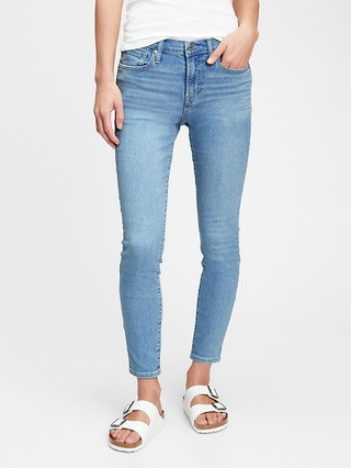 Mid Rise True Skinny Jeans With Washwell™ | Gap (US)