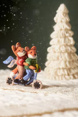 Built For Two Handmade Felt Ornament | Anthropologie (US)