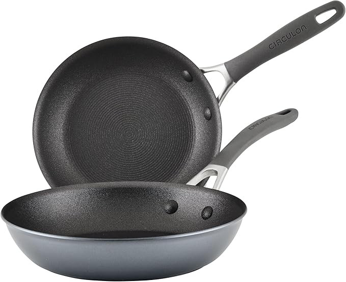 Circulon A1 Series with ScratchDefense Technology Nonstick Induction Frying Pans/Skillet Set, 8.5... | Amazon (US)
