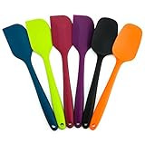 Ovente 6 Pieces Non-Stick Silicone Spatula Set with Heat Resistant & Stainless Steel Core, Dishwashe | Amazon (US)