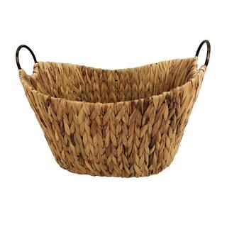 Large Water Hyacinth Basket with Metal Handles By Ashland® | Michaels Stores