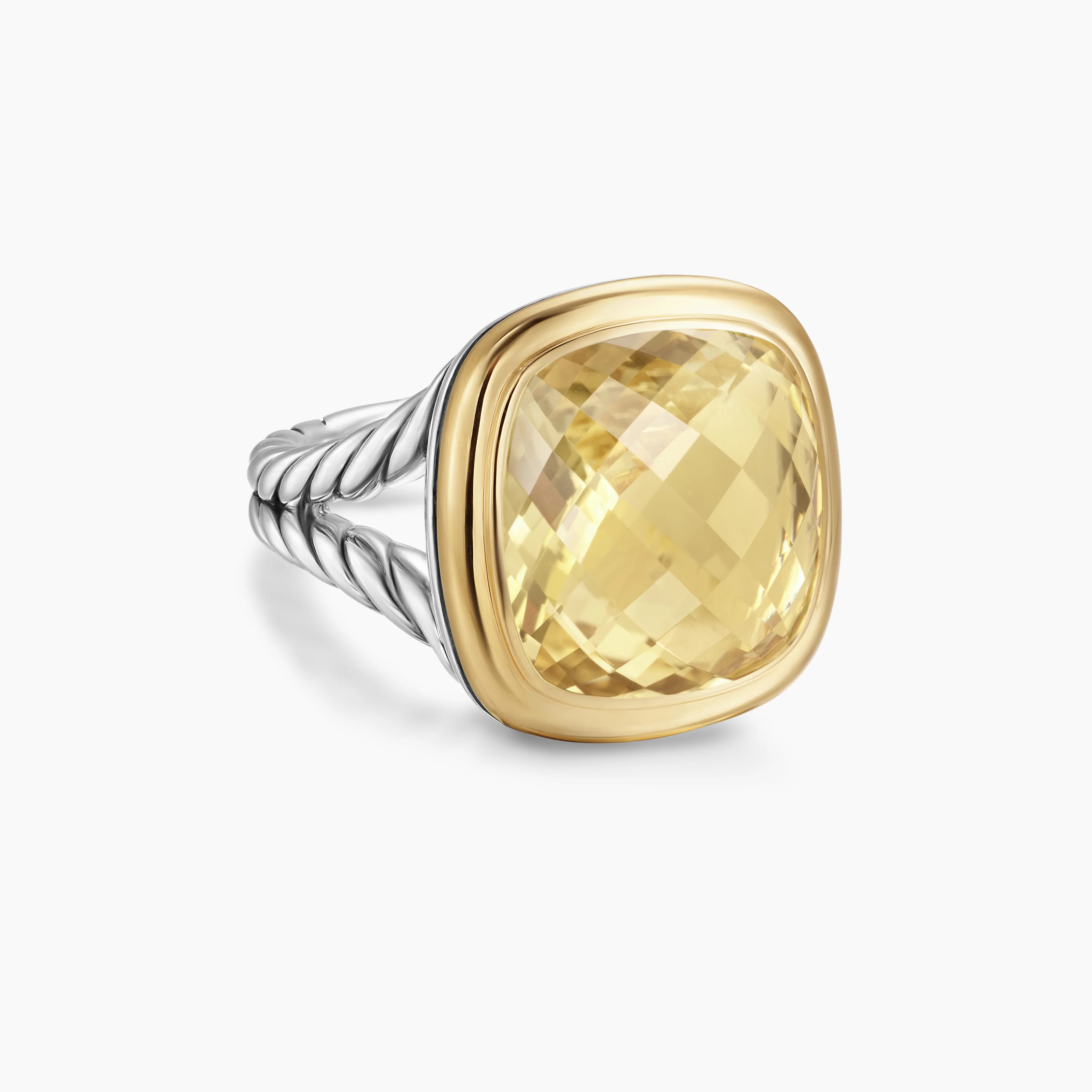 David Yurman | Albion Ring in Sterling Silver with 18K Yellow Gold, 15mm | David Yurman
