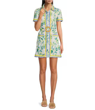 SAIL to SABLEx Style Charade Ella Floral Print Short Sleeve Dress | Dillard's