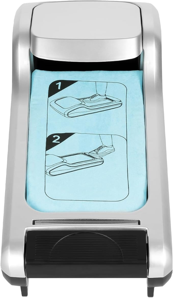 Automatic Shoe Film Machine Portable Shoe Covers Dispenser + Shoe Membrane 3 Rolls Keep Floor Cle... | Amazon (US)