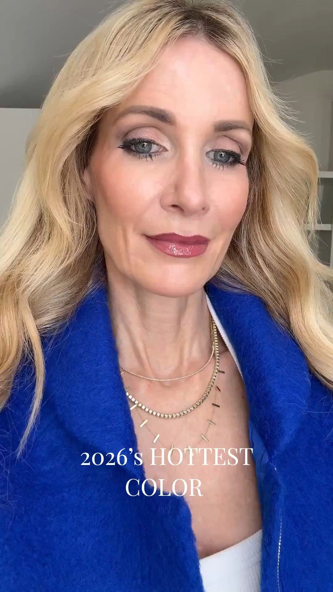 Blue is shaping up to be the it color of 2026, and this blue bomber jacket is such a standout. I love the relaxed, slightly oversized fit with the sleeves pushed up—it’s effortless, flattering, and easy to dress up or down. Paired with high-waisted Mother Y Hustler jeans in a faded black wash for a modern, wearable look. I'm wearing an XS in this stunning Jacket 💙 #LTKunder100 

 

#LTKgrwm #LTKSeasonal #LTKOver40