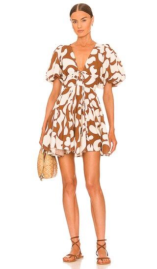 Madeline Dress in Free Spirit Brown | Revolve Clothing (Global)