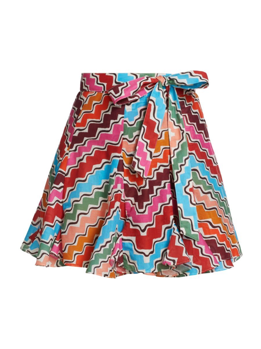 Willow Wavy Stripe Cotton Miniskirt | Saks Fifth Avenue