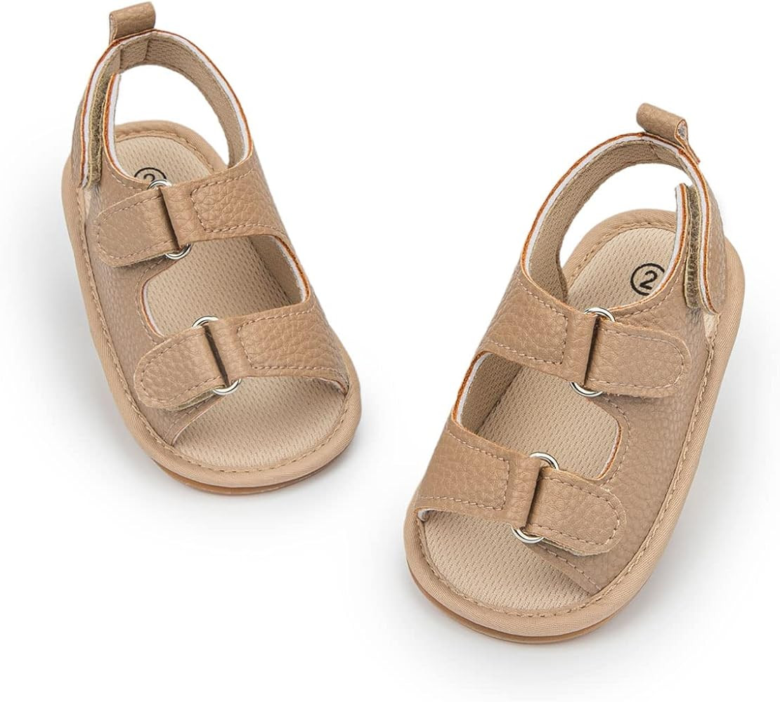HsdsBebe Infant Baby Boys Girls Summer Beach Sandals Breathable Athletic Anti-slip Soft Sole Newb... | Amazon (US)