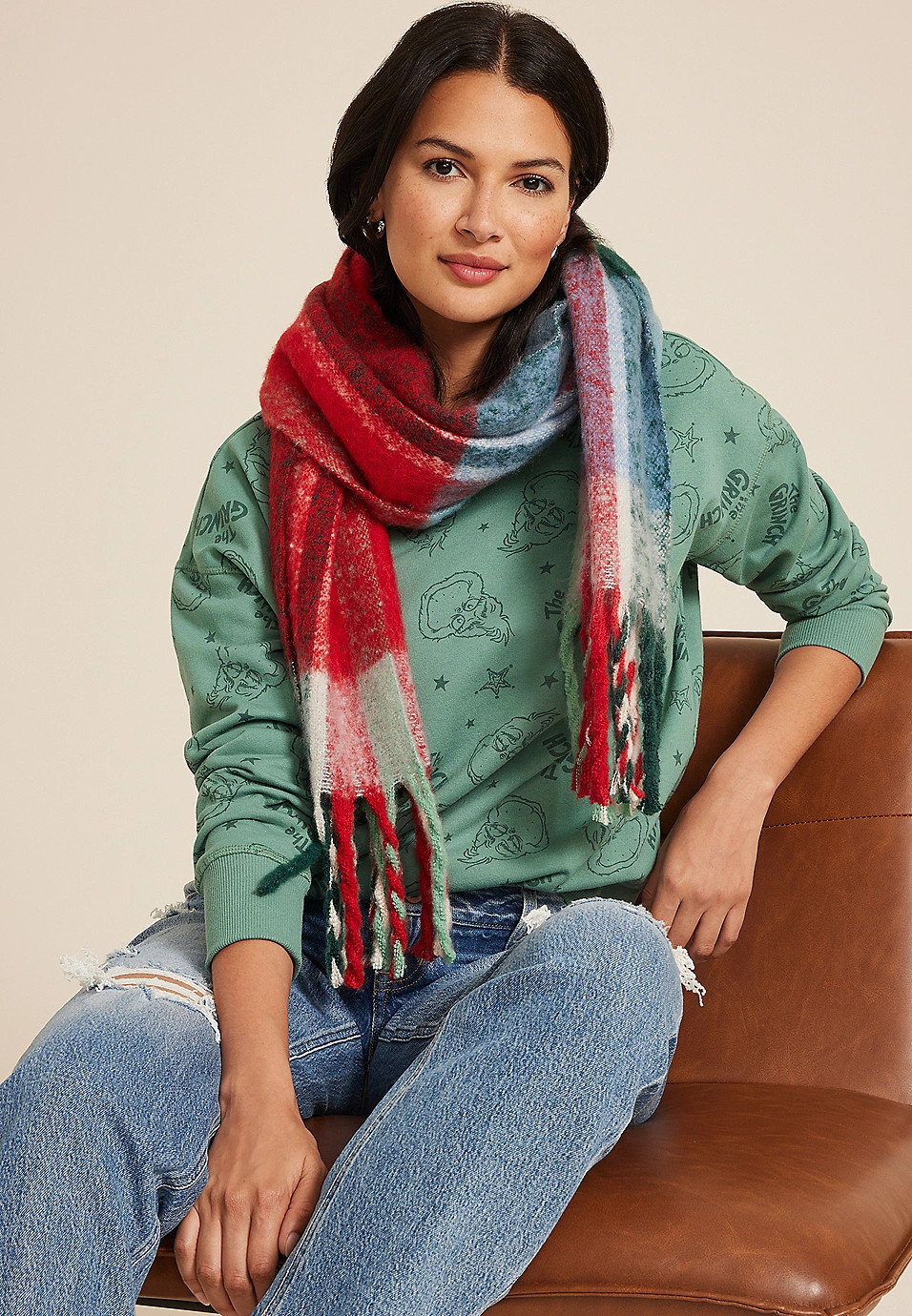 The Grinch Relaxed Fit Sweatshirt | Maurices