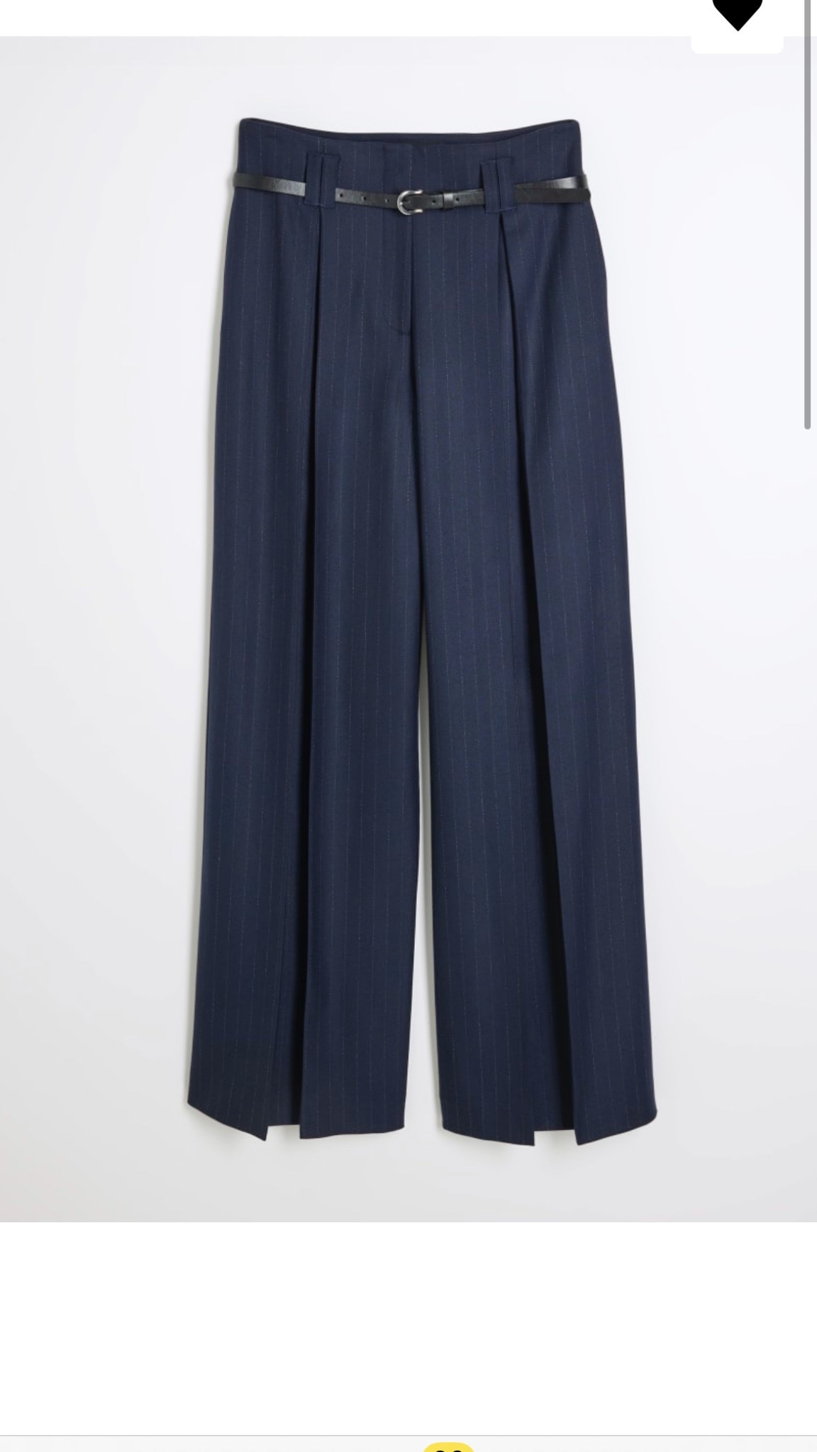 Navy belted wide leg trousers 

#LTKstyletip #LTKireland #LTKeurope