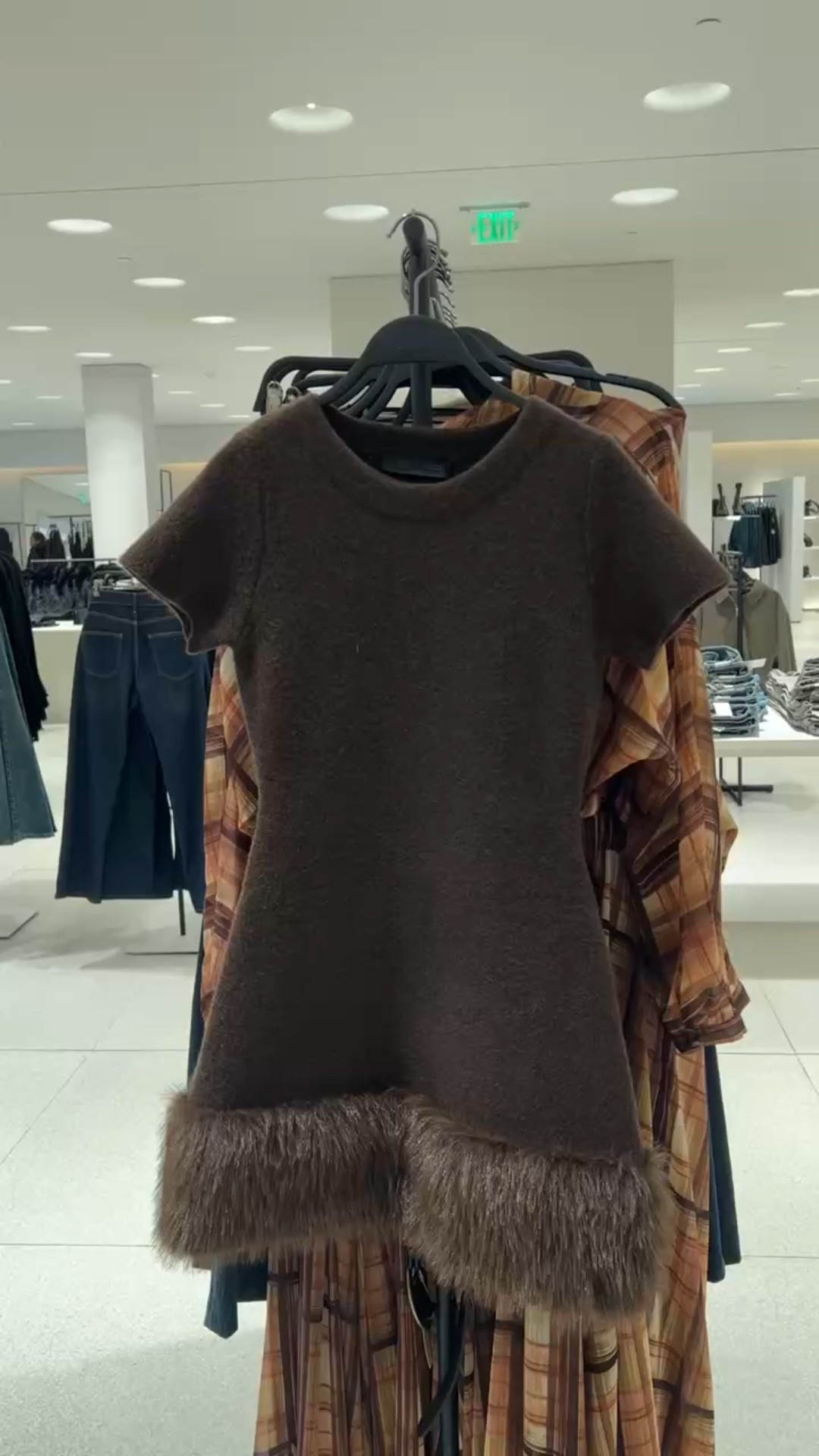 Brown faux fur hem mini dress! 

#LTKMidsize #LTKFindsUnder100