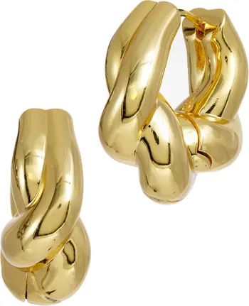 14K Gold Freeform Twist Hoop Earrings | Nordstrom Rack