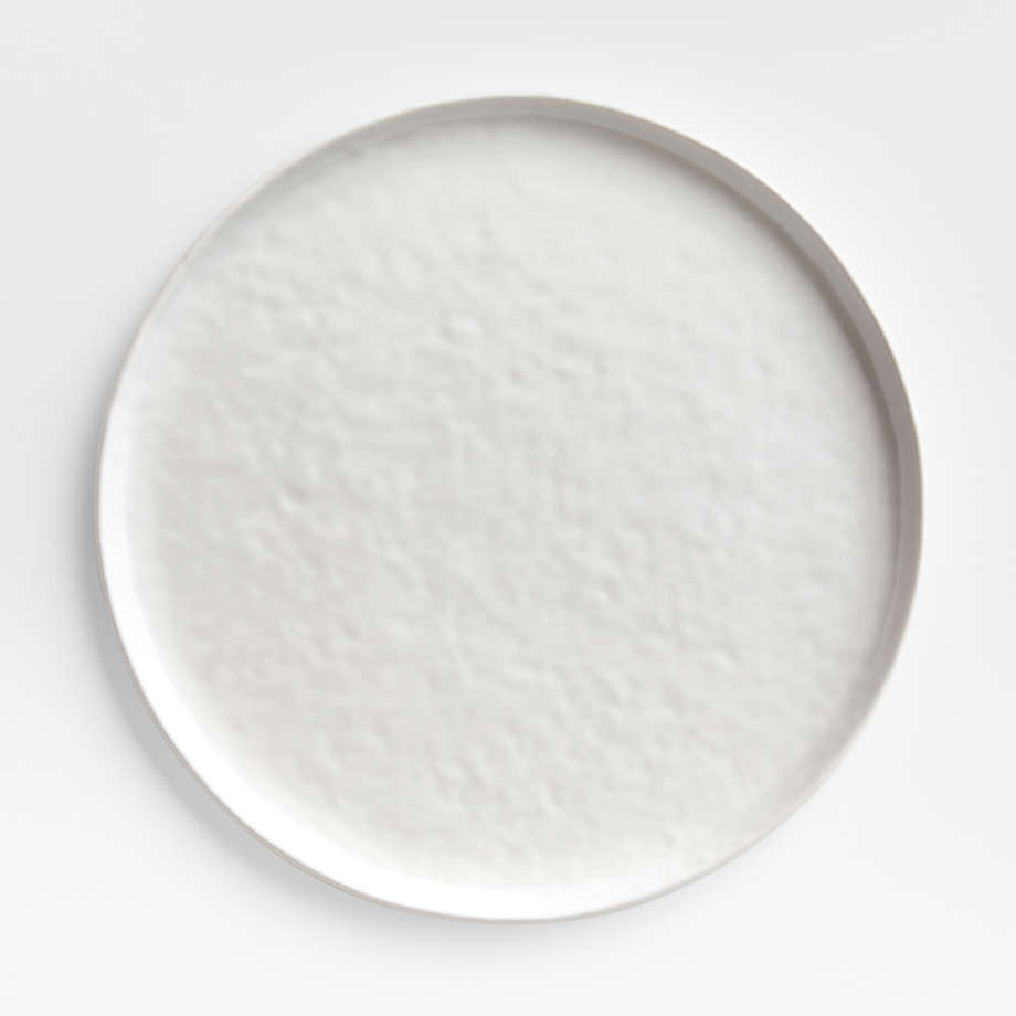 Mercer Matte White Dinner Plate | Crate & Barrel