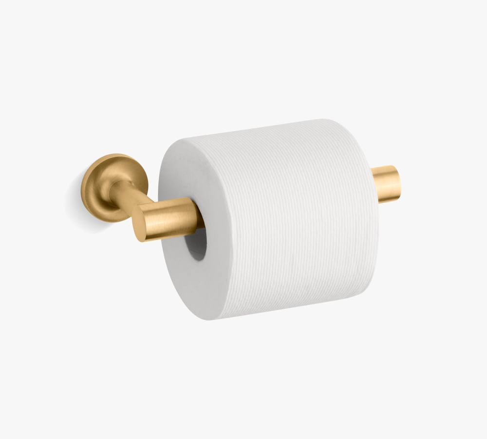 Kohler Purist&amp;#174; Toilet Paper Holder, Brushed Brass | Pottery Barn (US)