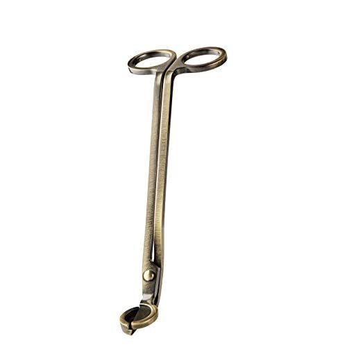 DORAFO Candle Wick Trimmer, Wick Cutter with Sharp Angled Blades Candle Scissors, Brushed Brass in Elegant Fishing for Candle Care, Sturdy Antique Bronze Trimmer | Amazon (US)