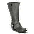Time and Tru Women's Moto Hardware Boots, Sizes 6-11, Wide Width Available | Walmart (US)