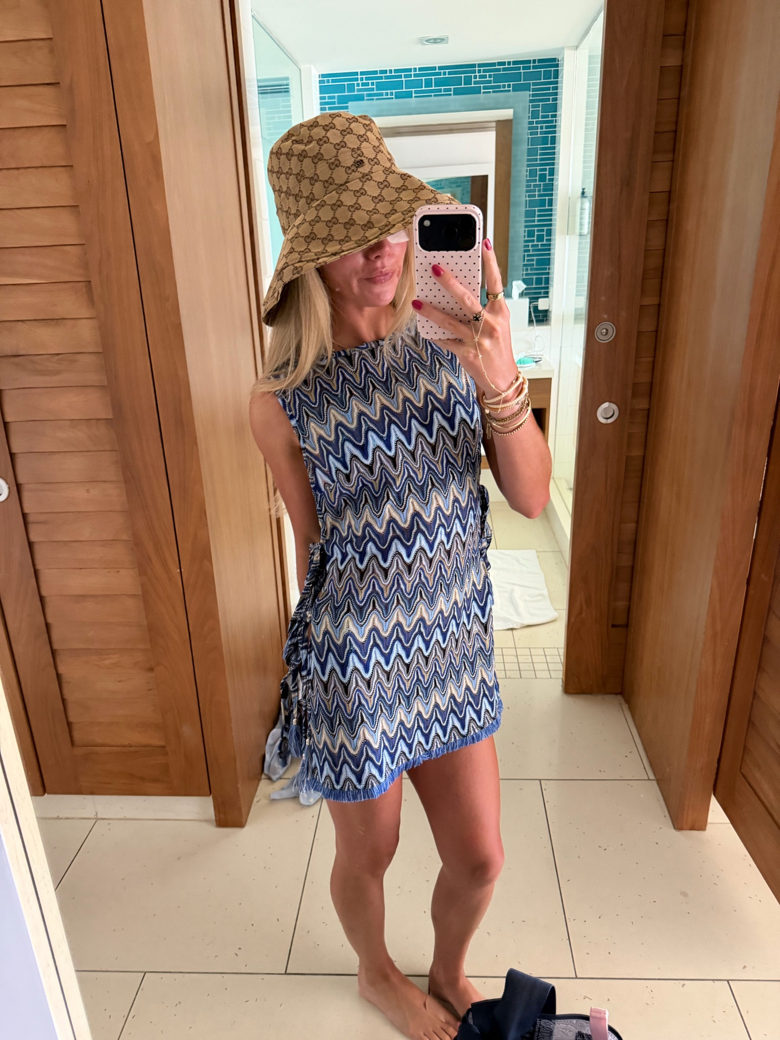 My pool day outfit! My bikini is @Dippin Daisys  size xs. Ramy Brook
Kimber Dress Swim Cover-Up I rented mine from @renttherunway  my code is RTRXSVOSEN50. My hat is from DHg8. Of course my @crocs  flip flops too.

#LTKootd #LTKSwim #LTKTravel