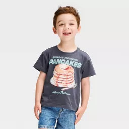Grayson Threads Mini Toddler Boys' Sunday Panckaes Short Sleeve T-Shirt - Black 5T | Target