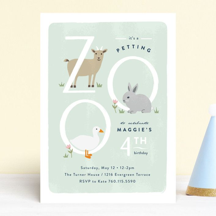 Petting Zoo Letters | Minted