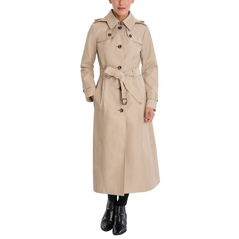 Women's London Fog Maxi Trench Coat, Size: XXL, Beige Khaki | Kohl's
