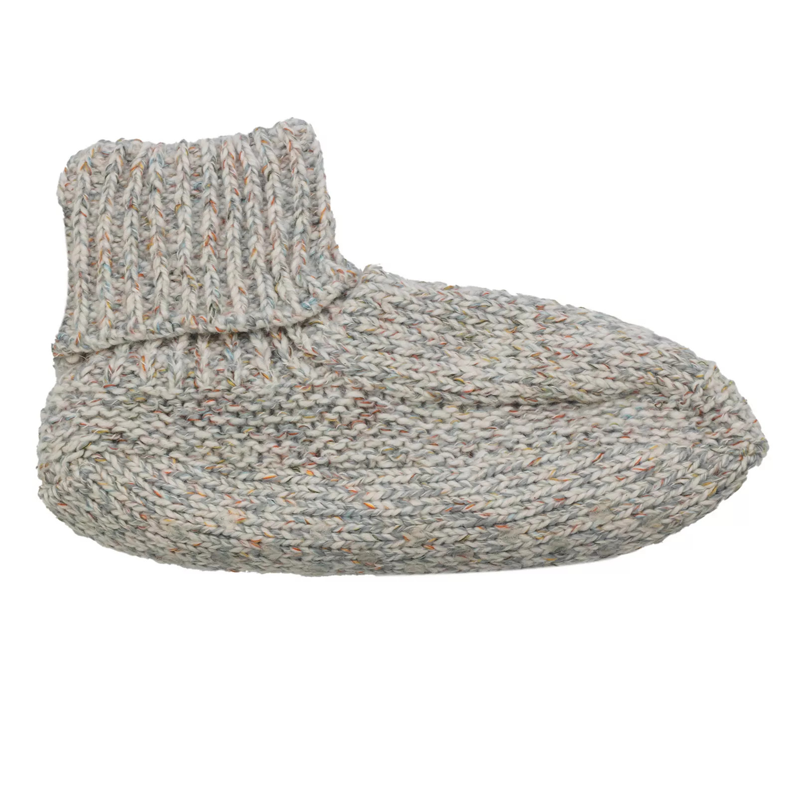 Women's Cuddl Duds® Knit Bootie Slipper Socks Lined with Faux Shearling & Gripper | Kohl's