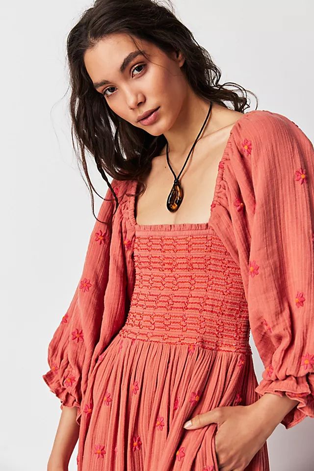 Dahlia Embroidered Maxi Dress | Free People (UK)