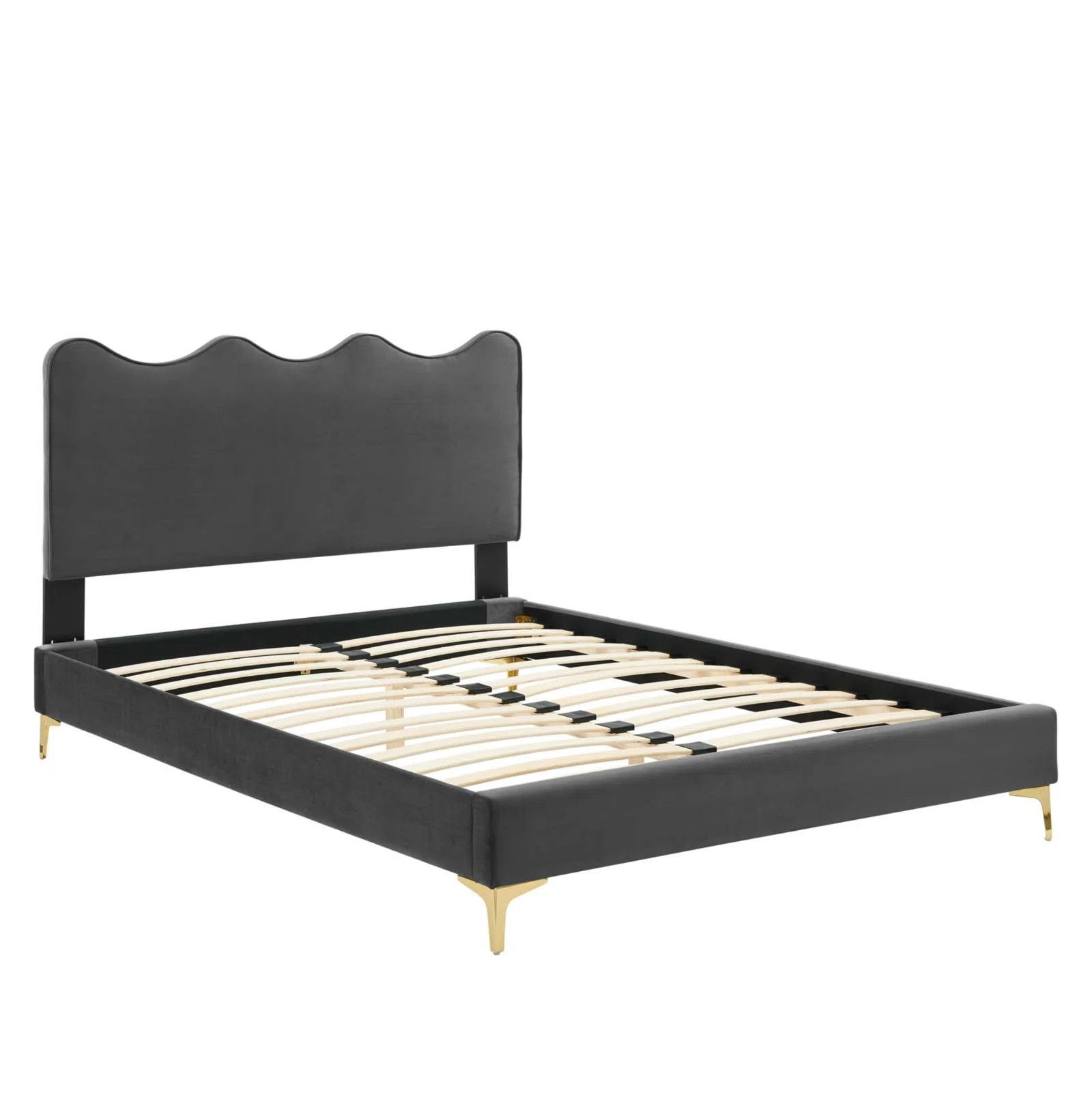 Modway Current Performance Velvet Platform Bed | Wayfair North America
