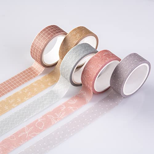 DIVERSEBEE Pastel Washi Tape Set, 5 Rolls Decorative Scrapbook Tape, Cute Craft Tape, Scrapbookin... | Amazon (US)