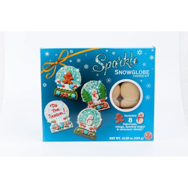 Freshness Guaranteed Sparkle Snow Globe Cookie Kit 15.28 Ounces, 8ct - Walmart.com | Walmart (US)