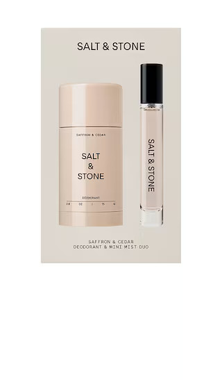SALT & STONE Saffron & Cedar Deodorant + Mini Mist Duo in Beauty: NA. | Revolve Clothing (Global)