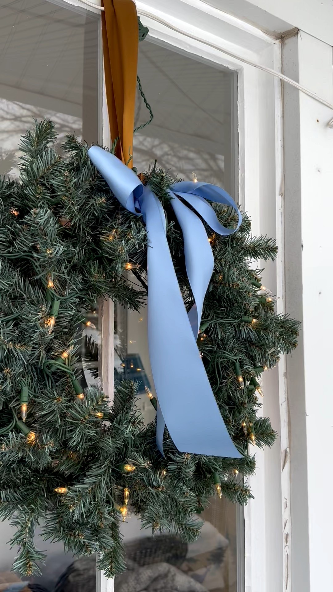 The most beautiful blue ribbon - not too “dusty” but also not too “baby boy” blue 

I used 2 1/2 inch width for these wreaths 

Color is French blue

#LTKHoliday #LTKHome