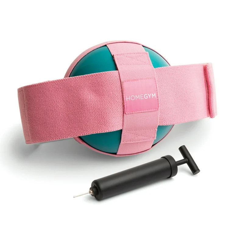 HomeGym Exercise Thigh Toner Adjustable Inflatable 3lb Rubber Workout Ball Air with Pump Carry Ba... | Walmart (US)