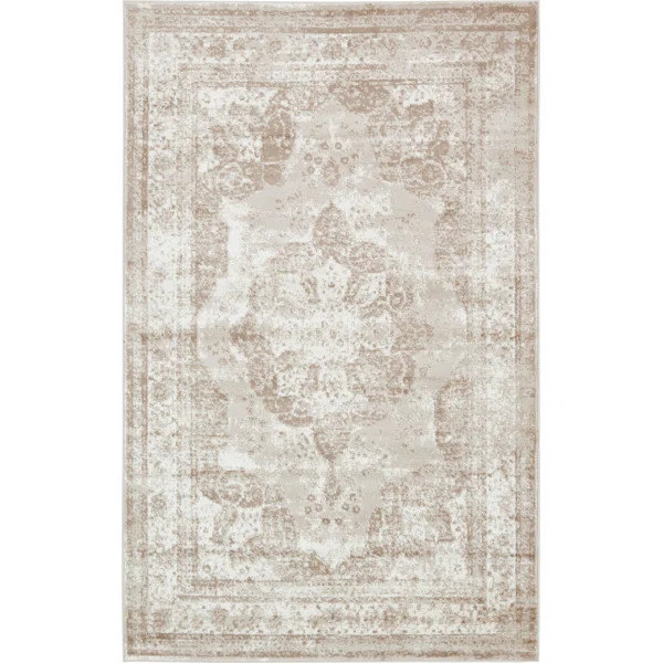 Brandt Oriental Brown/Beige/Ivory Area Rug | Wayfair North America