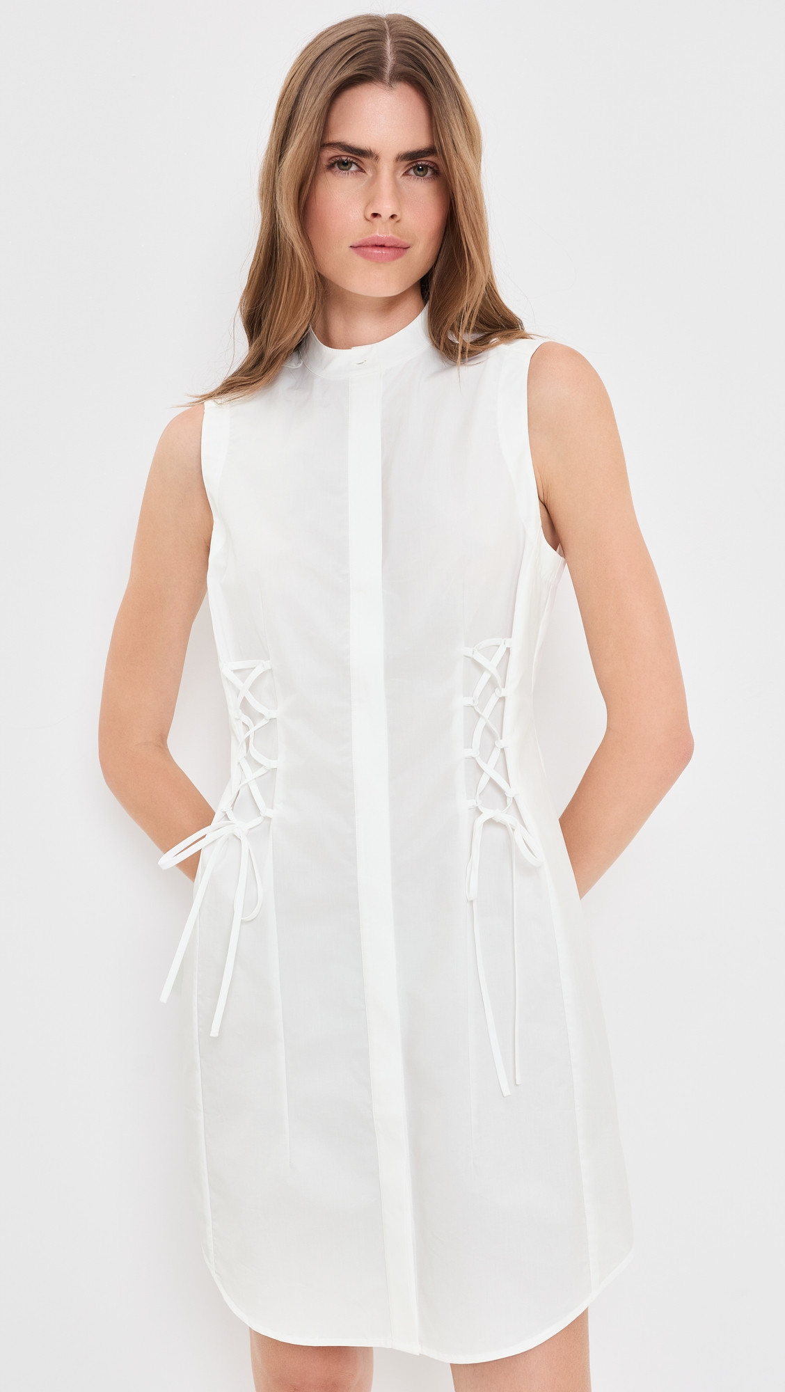 HEVRON Thea Dress Cloud L | Shopbop