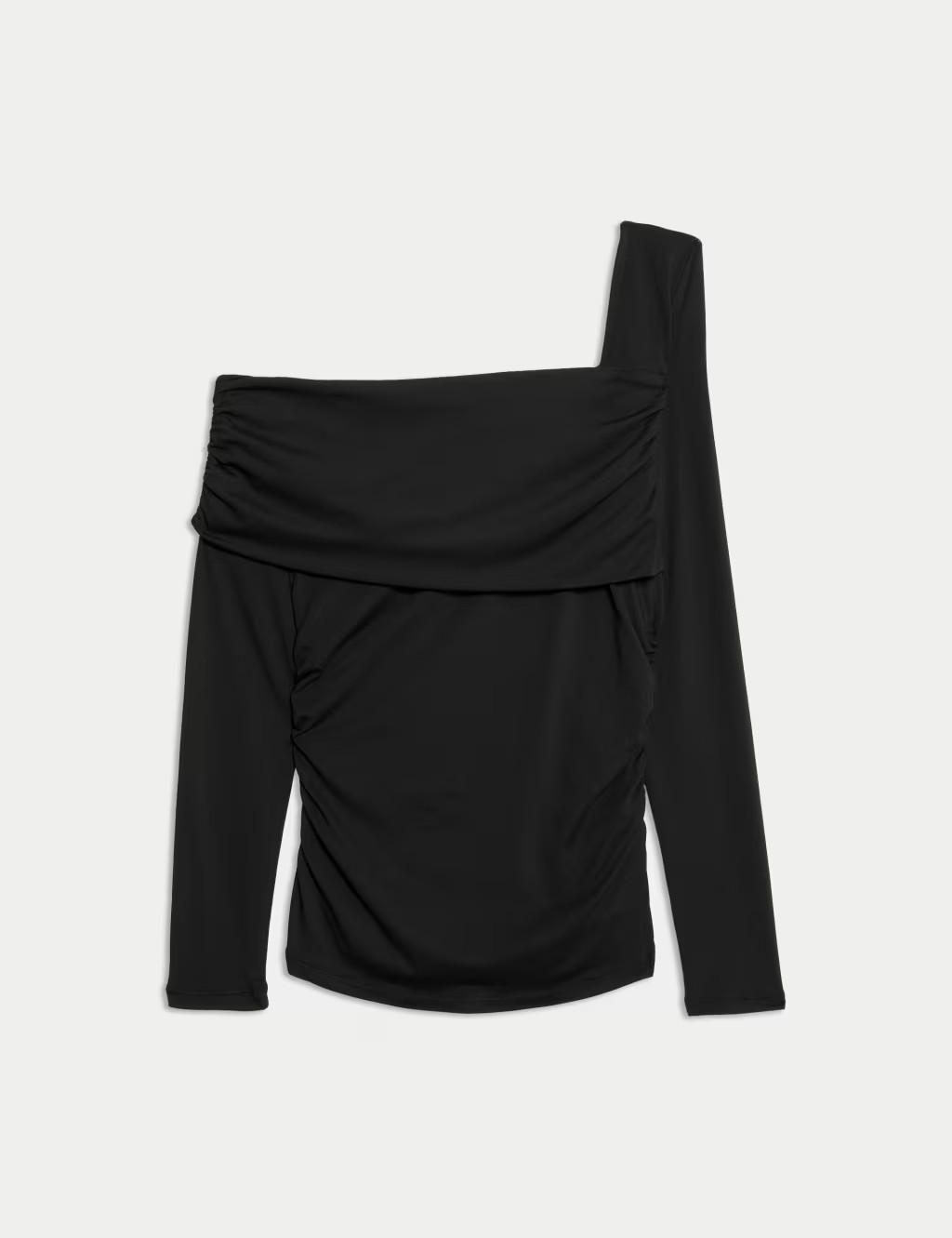 Jersey Asymmetric Neck Bardot Top | Marks & Spencer (UK)