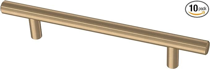 Franklin Brass Bar Cabinet Pull, Champagne Bronze, 5-1/16 in (128mm) Drawer Handle, 10 Pack, P010... | Amazon (US)