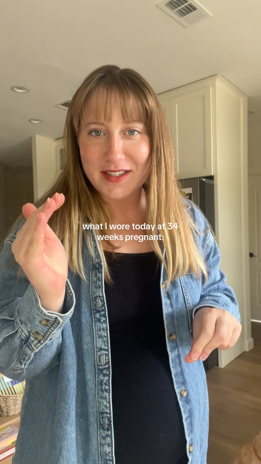 34 weeks pregnant ootd! 

#thirdtrimester #pregnancyootd #fitcheck

#LTKBump #LTKFindsUnder50 #LTKBaby