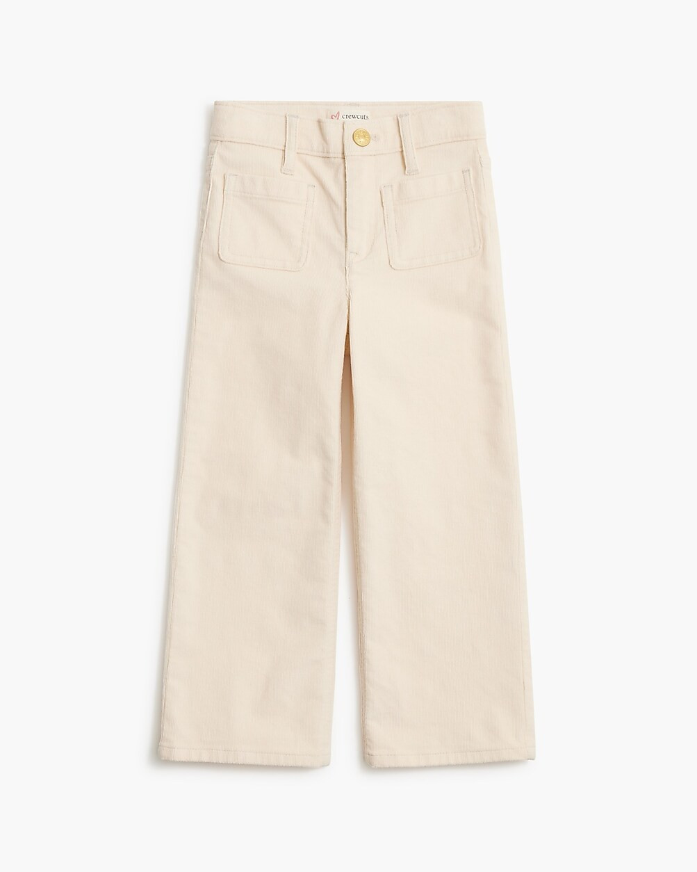 Girls' patch-pocket wide-leg corduroy pant | J.Crew Factory