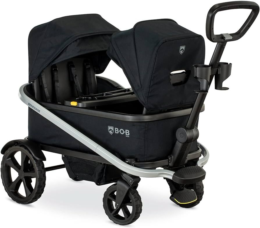 BOB Gear Renegade Canopy Stroller Wagon with 3 Seats, 5-Point Harness System, All-Terrain Tires, ... | Amazon (US)