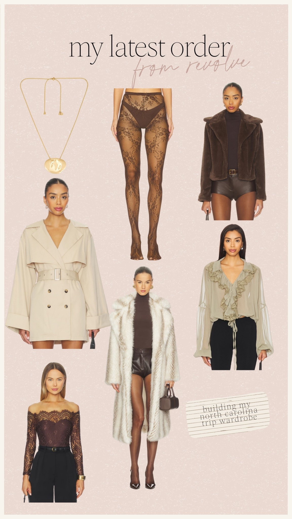 Latest revolve order for cold weather! 